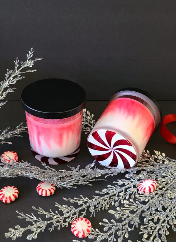 Christmas Swirl soy candle