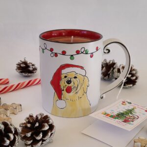 Coffee and my Dag candle mug 100% soy