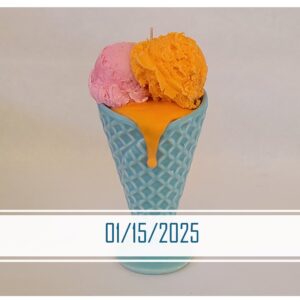 ice cream soy candle