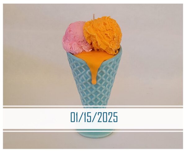 ice cream soy candle