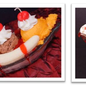 banana split and Milkshake candles