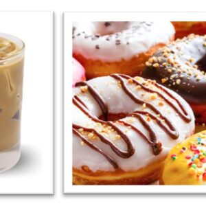 coffee and donuts candles